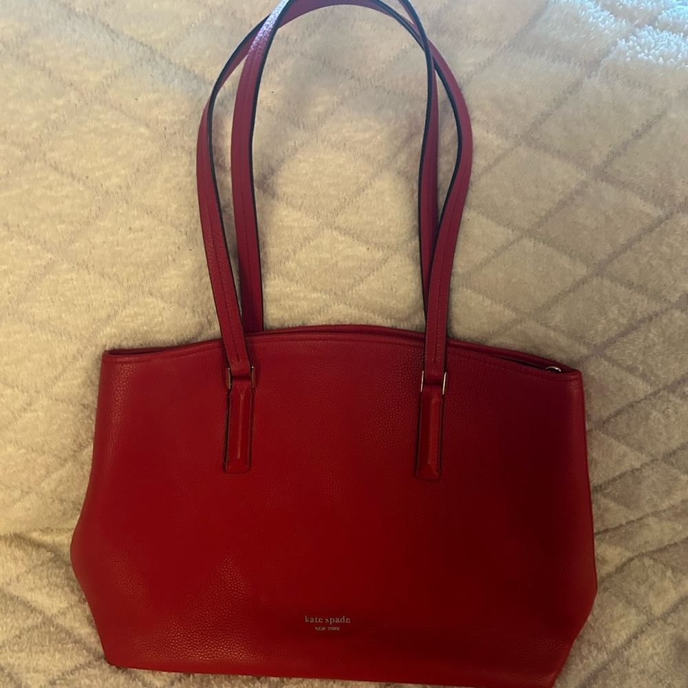 Red Kate Spade tote